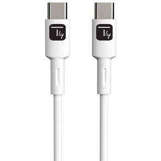 (&euro;6,90*/1m) 1.00m Techly USB2.0 Anschlusskabel USB C Stecker auf