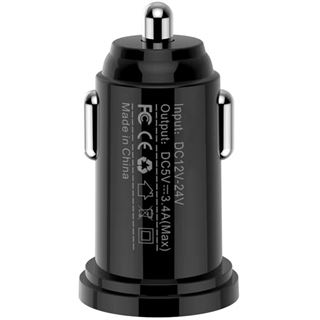 Techly Autoladegerät 2p USB A 5V/2.4A schwarz