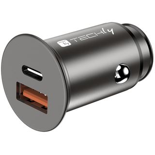 Techly Autoladegerät 5V 2p USB A USBC 38W