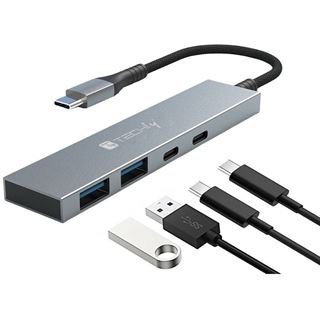 Techly Hub USB 4p. 2USB 3.2-2USB-C