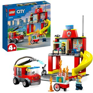 LEGO City 60375 Feuerwehrstation und Löschauto,