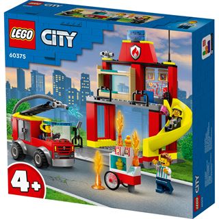 LEGO City 60375 Feuerwehrstation und Löschauto,