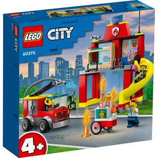 LEGO City 60375 Feuerwehrstation und Löschauto,
