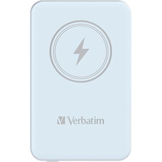5.000mAh Verbatim MAG WIREL POWER BANK 5000 blau