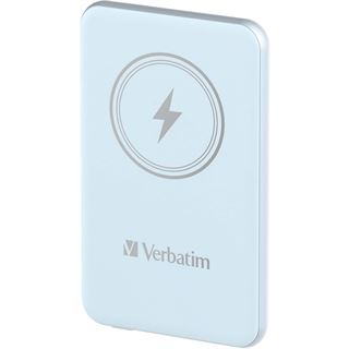 5.000mAh Verbatim MAG WIREL POWER BANK 5000 blau