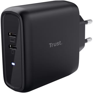 Trust MAXO 65W 2P USB-C CHARGER Black