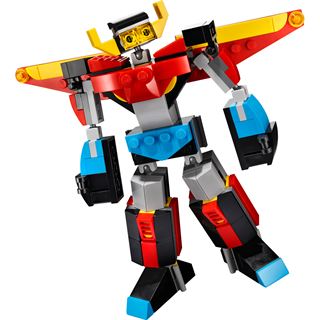 LEGO Creator 31124 3-in-1 Super-Mech Roboter, Drache Figur, Flugzeug