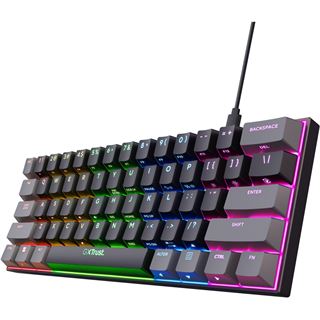 Trust GXT 867 ACIRA Mechanische Gaming Tastatur USB Deutsch schwarz