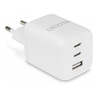 65 Watt Dicota Compact 3-Port GaN Wall Charger EU white