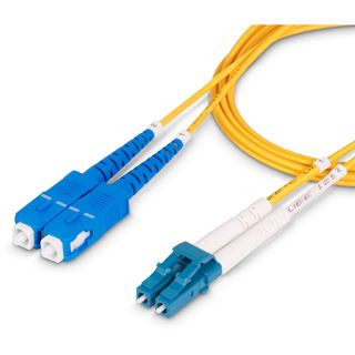 (&euro;8,45*/1m) 2.00m Startech LWL Anschlusskabel OS2 LC Stecker auf