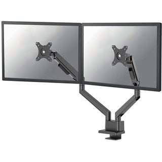 NEOMOUNTS Next Slim Desk Mount Double Display topfix clamp and