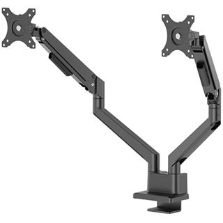 NEOMOUNTS Next Slim Desk Mount Double Display topfix clamp and