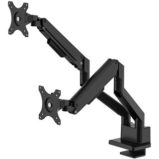 NEOMOUNTS Next Slim Desk Mount Double Display topfix clamp and