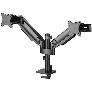 NEOMOUNTS Next One SL Desk Mount Double Display Sliding VESA topfix