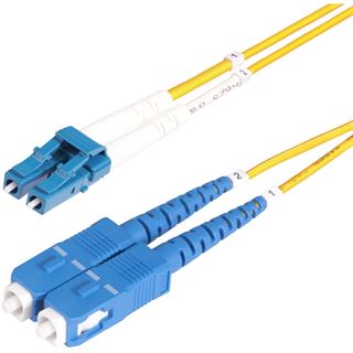 5.00m Startech LWL Anschlusskabel OS2 LC Stecker auf SC Stecker