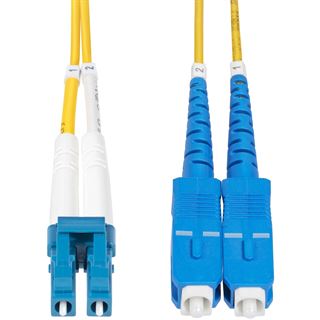 5.00m Startech LWL Anschlusskabel OS2 LC Stecker auf SC Stecker
