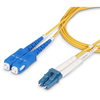 5.00m Startech LWL Anschlusskabel OS2 LC Stecker auf SC Stecker