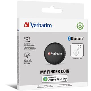 VERBATIM Tracker Bluetooth Finder Coin MYFC-01B für Apple Find
