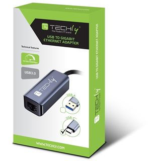 Techly USB 3.1 Typ C auf RJ45 Adapter