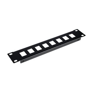 Equip Patchpanel 10" mit Keystone Montage 1U, schwarz