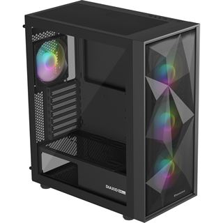 Genesis Gehäuse DIAXID 605 ARGB mit Sichtfenster schwarz