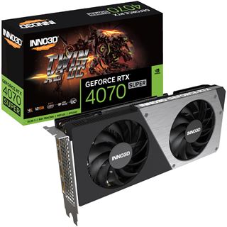 12GB INNO3D GeForce RTX 4070 SUPER Twin X2 OC Aktiv PCIe 4.0 x16