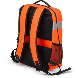 Dicota Backpack HI-VIS Base 24 litre orange