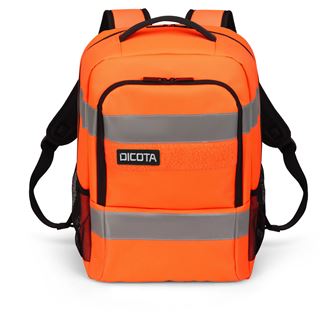 Dicota Backpack HI-VIS Base 24 litre orange