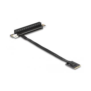 Delock M.2 Key A+E zu PCIe x16 NVMe Adapter gewinkelt mit 20 cm Kabel