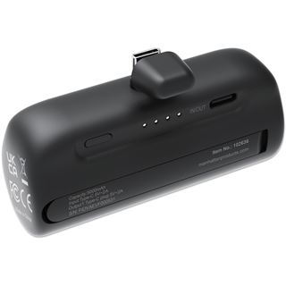 Manhattan Powerbank 5000 mAh mit integriertem USB-C-Stecker 10W zur