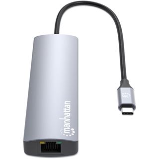 Manhattan 7-in-1 4K USB-C Dockingstation 1xHDMI 2xUSB 10Gb/s