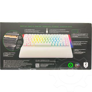 Razer BlackWidow V4 75% USB Englisch (US) weiß (kabelgebunden)
