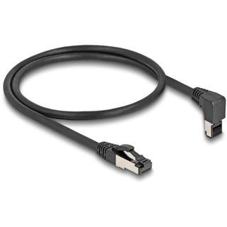 0.50m Delock Cat. 8.1 Patchkabel gewinkelt RJ45 Stecker auf RJ45