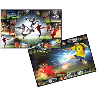 Herma Schreibunterlage Karton Fu&szlig;ball 55x35 3Stk