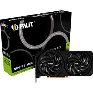 8GB Palit GeForce RTX 4060 Infinity 2 Aktiv PCIe 4.0 x16 (x8) (Retail)