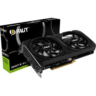 8GB Palit GeForce RTX 4060 Infinity 2 Aktiv PCIe 4.0 x16 (x8) (Retail)