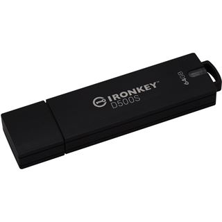 64GB Kingston IronKey D500S FIPS 140-3 Lvl 3 Pending AES-256