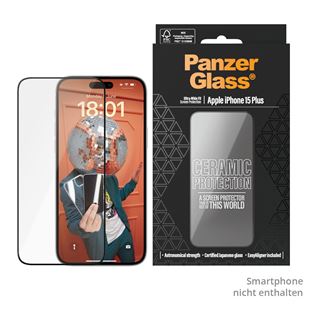 PanzerGlass Ceramic Protection f&uuml;r iPhone 15 Plus Ultra-Wide Fit