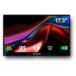 17.3" (43,94cm) Verbatim Touchscreen Monitor schwarz 3840x2160