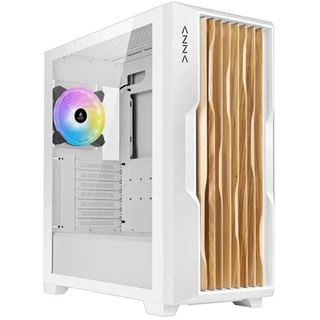 Azza Guardian 520WW Midi Tower ohne Netzteil weiss/braun