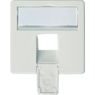 Teleg&auml;rtner Zentralplatte 50x50mm 1-fach alpinweiss