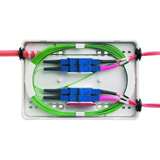 Telegärtner LWL Micro Spleissbox inkl. 4x SC-Kupplung