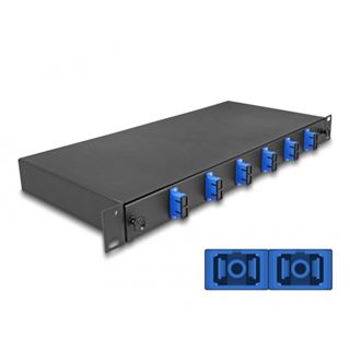 Delock 19" LWL Splei&szlig;box 6x SC Duplex OS2 1HE