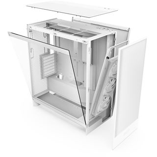 NZXT H7 Flow RGB (2024) Midi Tower ohne Netzteil weiss