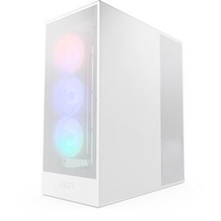 NZXT H7 Flow RGB (2024) Midi Tower ohne Netzteil weiss