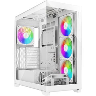 Xilence Gleam Midi Tower ohne Netzteil weiss