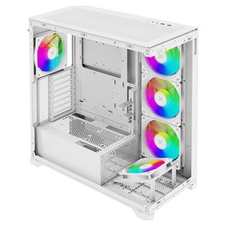 Xilence Gleam Midi Tower ohne Netzteil weiss