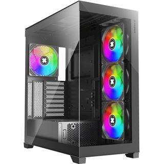 Xilence Gleam Midi Tower ohne Netzteil schwarz