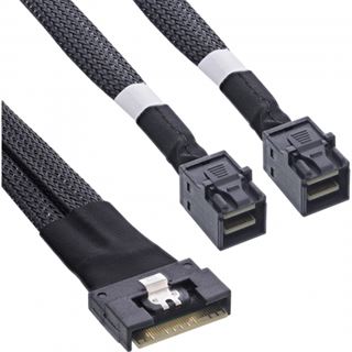 (€55,90*/1m) 1.00m InLine SAS Anschlusskabel SFF-8654 Stecker
