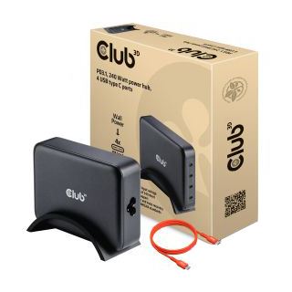 240 Watt Club 3D Netzteil Reiseladegerät 4-fach - 4x USB-C